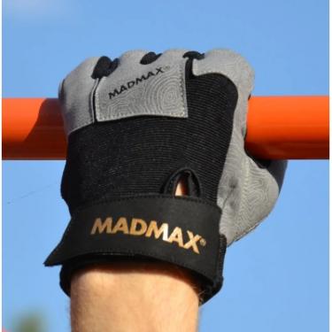 Перчатки для фитнеса MadMax MFG-871 Damasteel Grey/Black M Фото 8