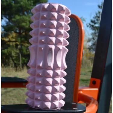 Масажный ролик U-Powex UP_1010 EVA foam roller 33x14см Type 2 Pink Фото 3