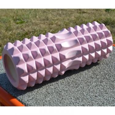 Масажный ролик U-Powex UP_1010 EVA foam roller 33x14см Type 2 Pink Фото 5
