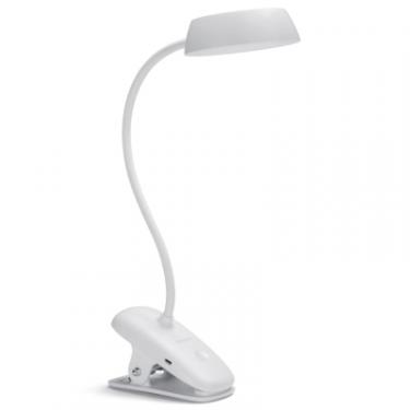 Настольная лампа Philips LED Reading Desk lamp Donutclip білий Фото