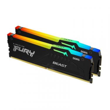 Модуль памяти для компьютера Kingston Fury (ex.HyperX) DDR5 64GB (2x32GB) 6000 MHz Beast RGB Фото 1