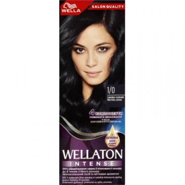 Краска для волос Wellaton 1/0 Синяво-чорний 110 мл Фото