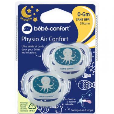 Пустышка Bebe Confort Physio Air, світиться в темряві, 2 шт, 0/6 міс (Bl Фото 4