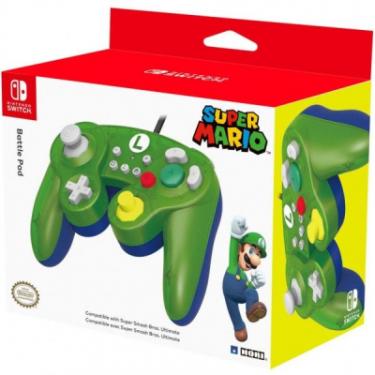 Геймпад Hori Battle Pad (Luigi) for Nintendo Switch Фото 2