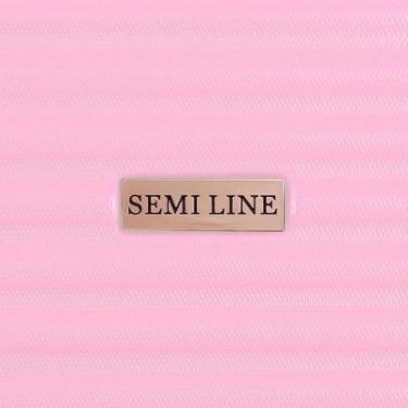 Чемодан Semi Line Ребриста 1 28" L Ніжно-рожева Фото 8