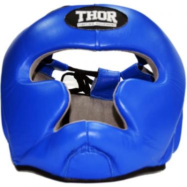 Боксерский шлем Thor 705 L Шкіра Синій Фото 3