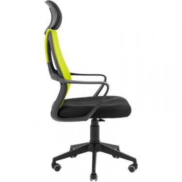 Офисное кресло Richman Профі Пластик Піастра Сітка чорна + зелена Фото 2