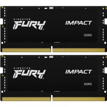 Модуль памяти для ноутбука Kingston Fury (ex.HyperX) SoDIMM DDR5 16GB (2x8GB) 6000 MHz Impact Фото