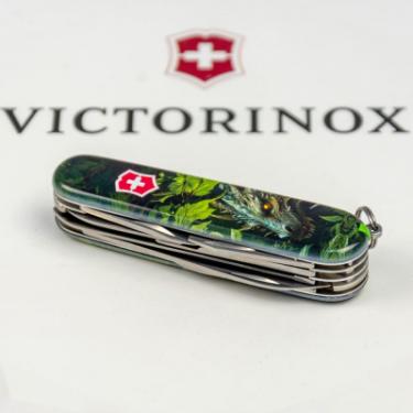 Нож Victorinox Huntsman Zodiac 91 мм Зелений дерев'яний дракон Фото 5
