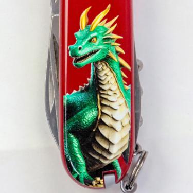 Нож Victorinox Spartan Zodiac 91 мм Зелений дракон Фото 1