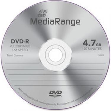 Диск DVD Mediarange DVD-R 4.7GB 120min 16x speed, Cake 25 Фото 2