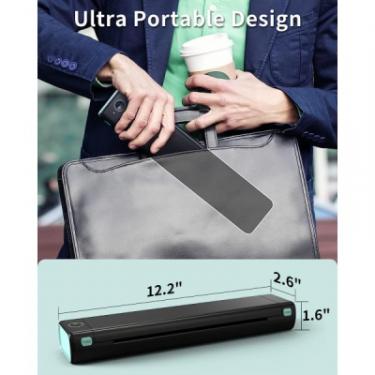 Принтер чеков UKRMARK M08-BK А4, Bluetooth, USB, чорний Фото 3