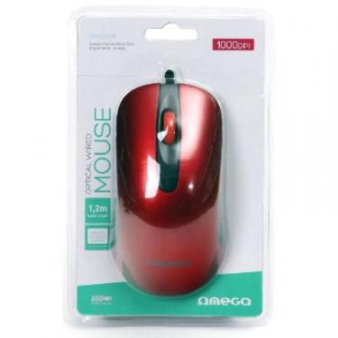 Мышка Omega OM-520 USB Red Фото 3