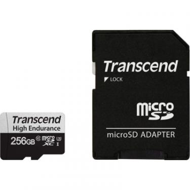 Карта памяти Transcend 256GB microSDXC class 10 UHS-I U3 High Endurance Фото 1