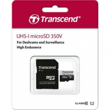 Карта памяти Transcend 256GB microSDXC class 10 UHS-I U3 High Endurance Фото 2