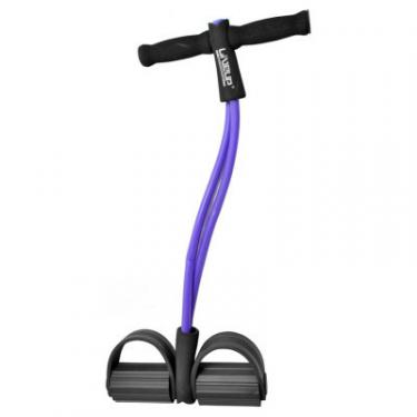 Эспандер LiveUp Soft Pull LS3205 із упорами для ніг фіолетовий 62с Фото