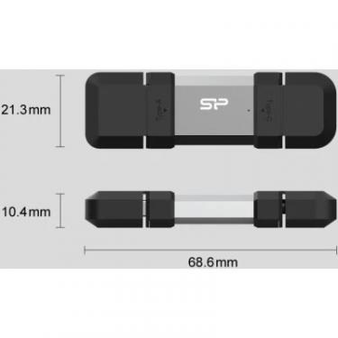 USB флеш накопитель Silicon Power USB 128G SILICON POWER usb3.2+TypeC Mobile C51 Фото 4