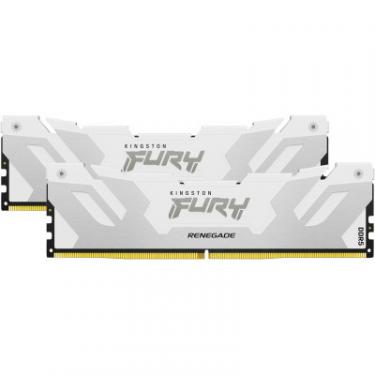 Модуль памяти для компьютера Kingston Fury (ex.HyperX) DDR5 32GB (2x16GB) 7600 MHz Renegade White XMP Фото 3