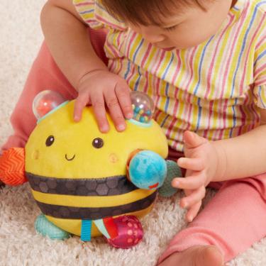 Развивающая игрушка Battat Сенсорна мяка іграшка Бджілка пухнастик дзиж Фото 7