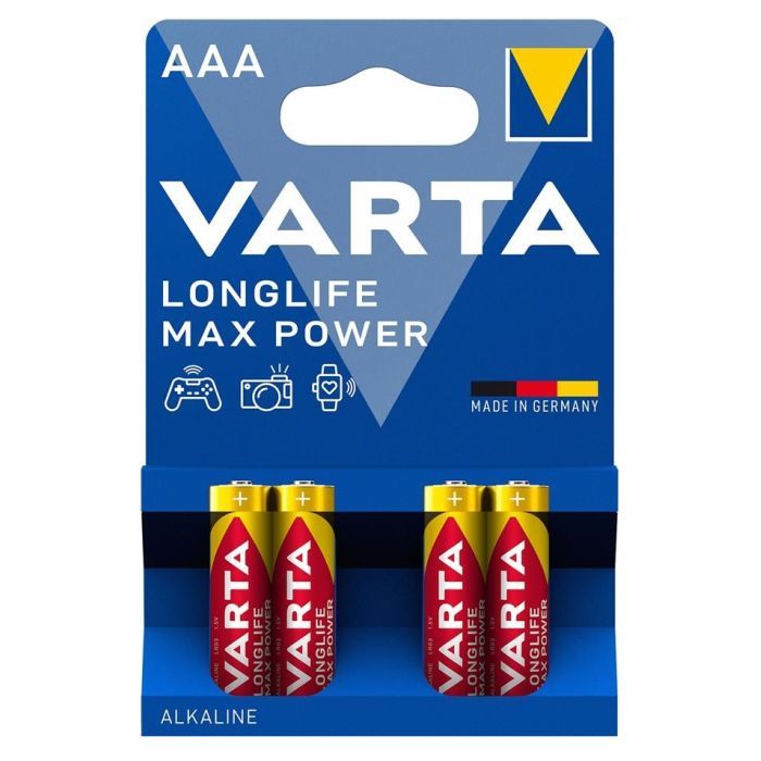 Батарейка Varta AAA Longlife Max Power щелочная * 4 Фото