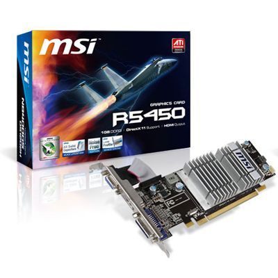 Видеокарта MSI Radeon HD 5450 1024MB Фото