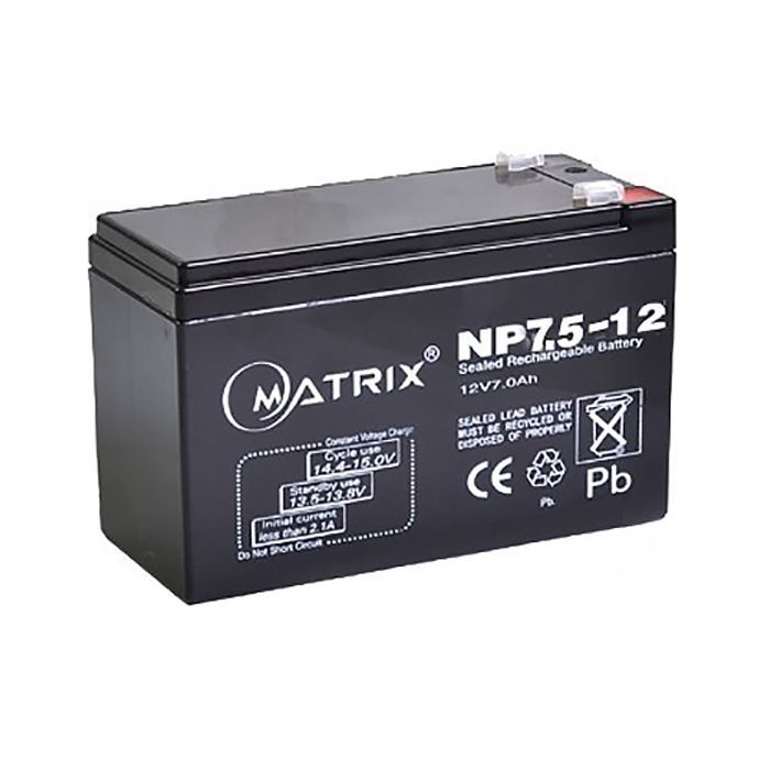 Батарея к ИБП Matrix 12V 7.5AH Фото