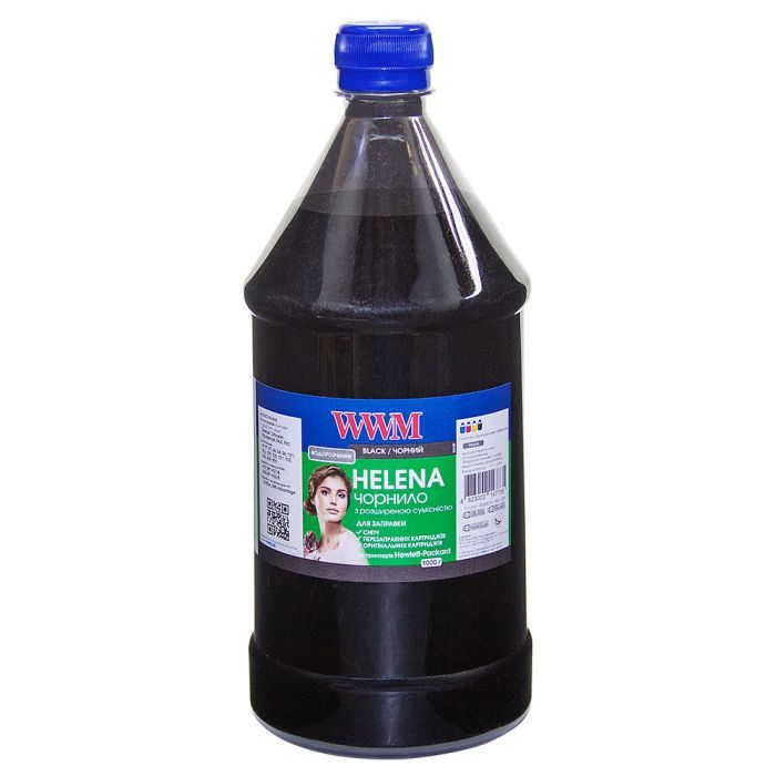 Чернила WWM HP UNIVERSAL HELENA 1000г Black Фото