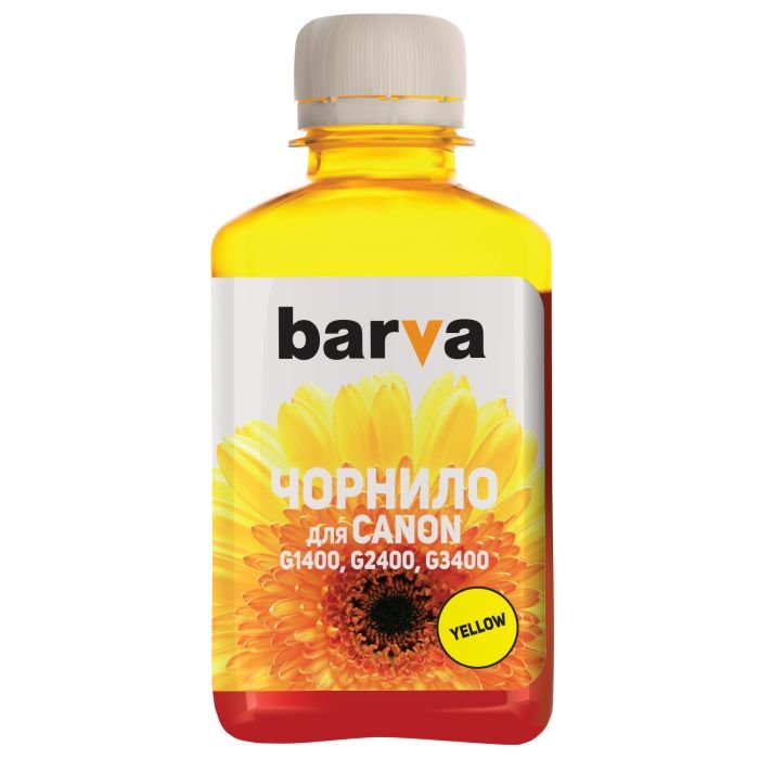 Чернила Barva CANON GI-490 180г YELLOW Фото