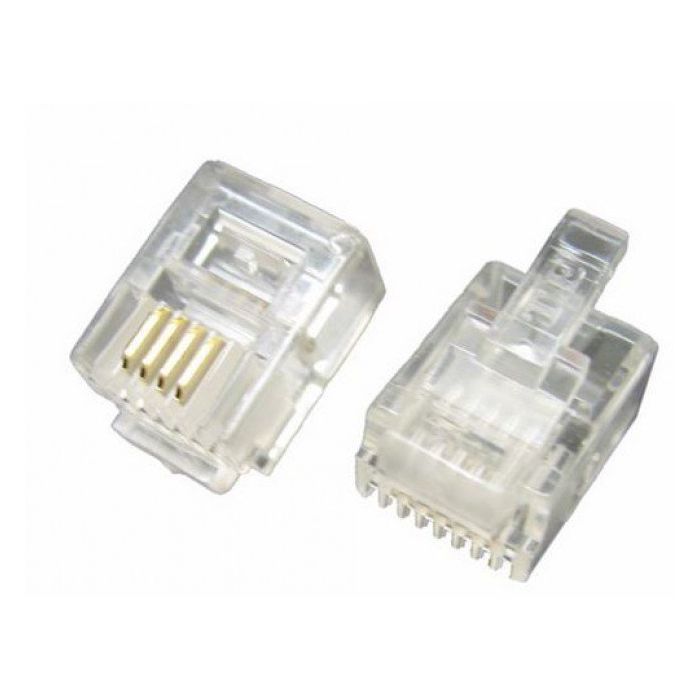 Коннектор Ritar RJ12 6P4C 100 шт Фото