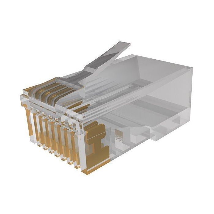 Коннектор Molex RJ45 cat.5e UTP, 1.27 мкм gold Фото