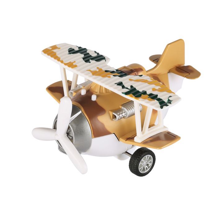 Спецтехника Same Toy Самолет металический инерционный Aircraft коричнев Фото
