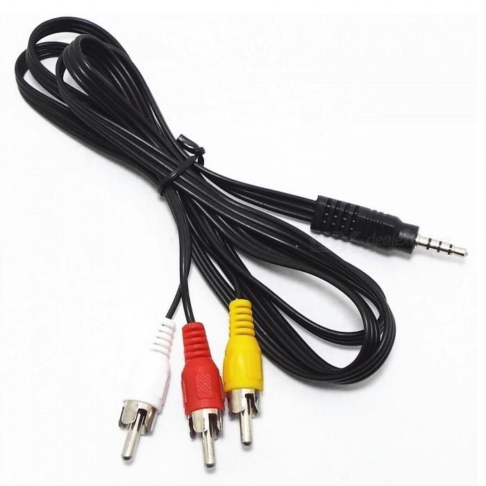 Кабель мультимедийный Atcom 3.5mm M to 3xRCA M 1.8m (4pin) AV Фото