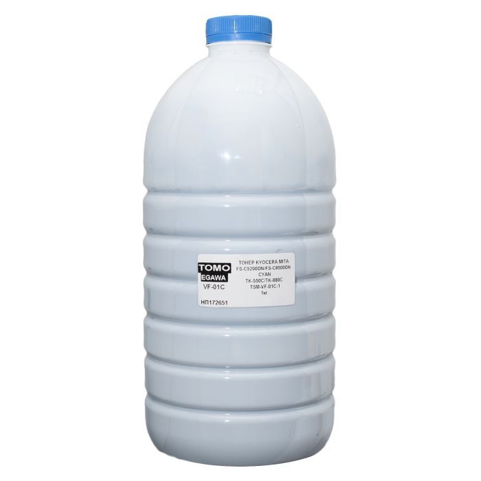 Тонер Tomoegawa KYOCERA TK-550/TK-880 1 kg CYAN Фото