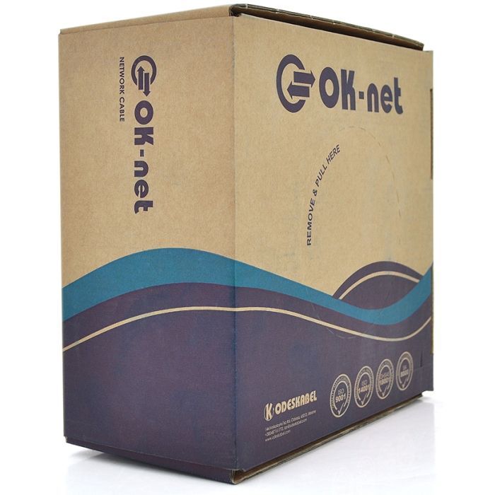 Кабель сетевой OK-Net FTP 100м cat.5e внешний (F/UTP-cat.5E) Фото