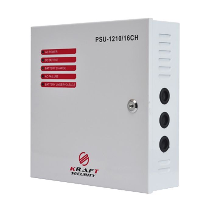 Блок питания для систем видеонаблюдения Kraft Energy PSU-1210/16CH Фото