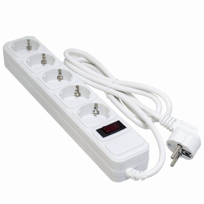 Сетевой фильтр питания Patron 5m (SP-1055W), 5 розеток White Фото