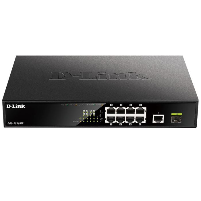 Коммутатор сетевой D-Link DGS-1010MP Фото