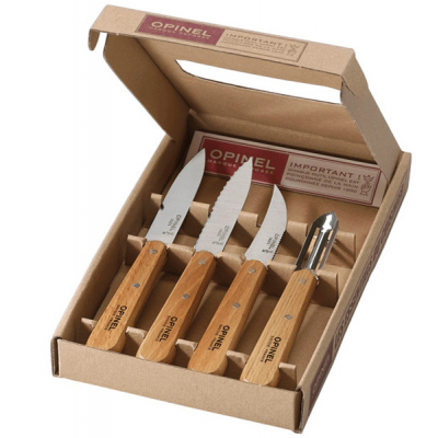 Набор ножей Opinel Les Essentiels Olive 4шт Фото