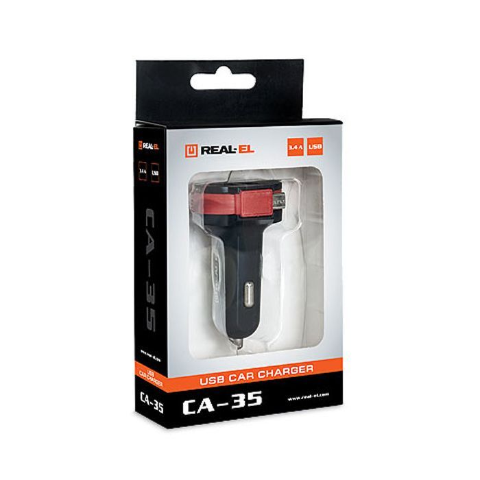 Зарядное устройство REAL-EL CA-35 black Фото 6