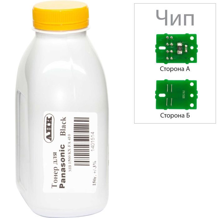 Тонер AHK Panasonic 1500, 150г Black, chip Фото