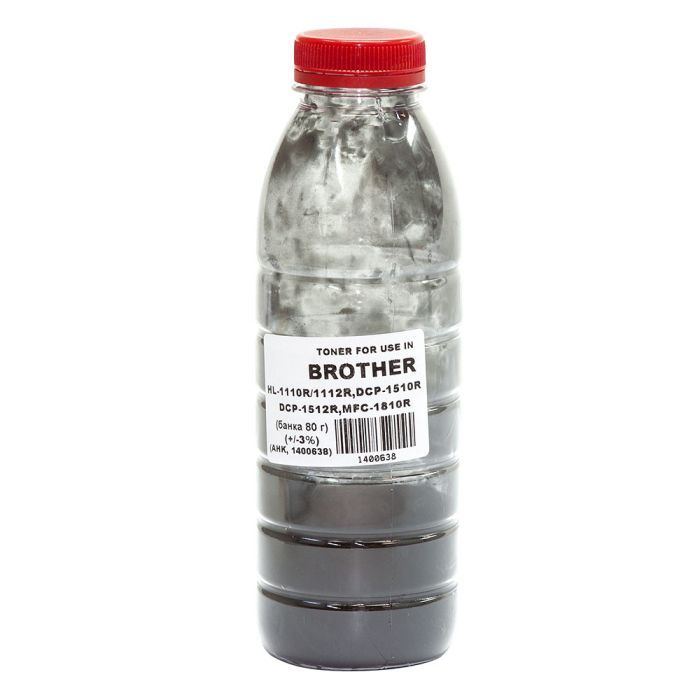 Тонер AHK Brother HL-1110R/1112R, DCP-1512, 80г Black Фото