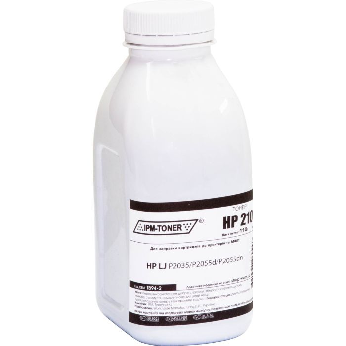 Тонер IPM HP LJ P2035/2055, 110г Black Фото
