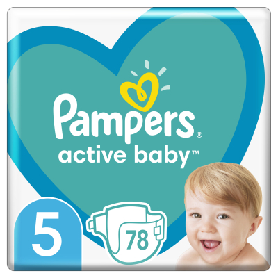 Подгузники Pampers Active Baby Junior Размер 5 (11-16 кг), 78 шт. Фото