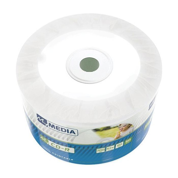 Диск CD MyMedia CD-R 700MB 52X Wrap Printable 50шт Фото
