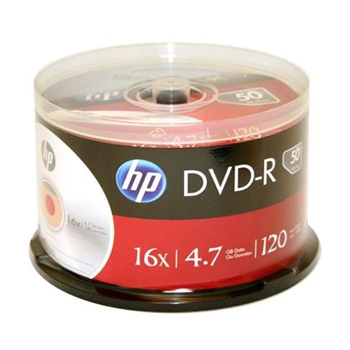 Диск DVD HP DVD-R 4.7GB 16X 50 шт Spindle Фото