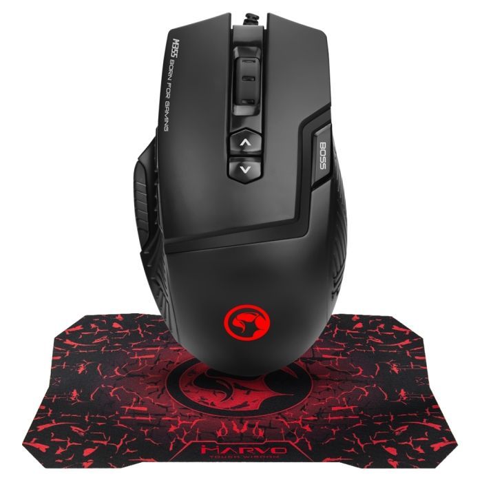 Мышка Marvo M355+G1 USB Black Фото