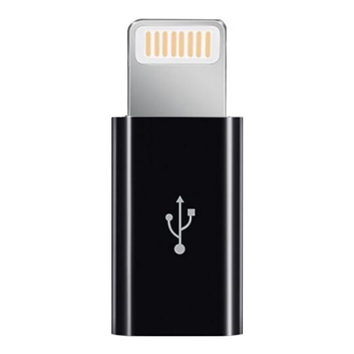 Переходник XoKo Micro USB to Lightning black Фото