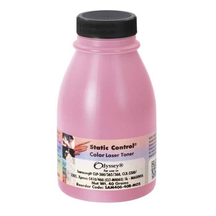 Тонер Static Control Samsung CLP-360/CLX-3300 40г magenta, фасовка Фото