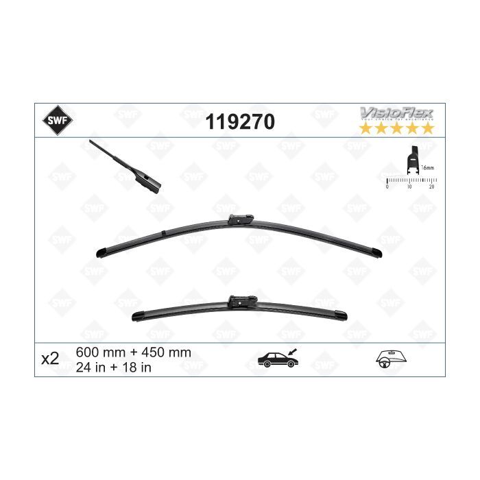 Щетка стеклоочистителя SWF 119270 Фото