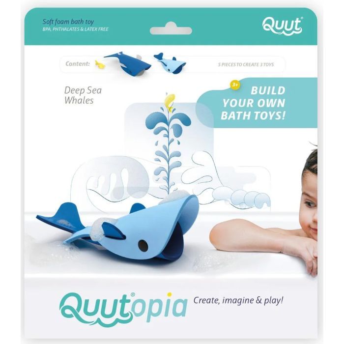 Игрушка для ванной QUUT 3D Морские Киты Фото